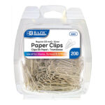 Paper Clip (33mm) No.1 Regular Silver (200/Pack)