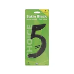 Hy-Ko Number 5 Satin Black 4"