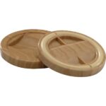 Do it 2-1/4 In. Inner Diameter Round Woodgrain Furniture Leg Caster Cup (4-Pack)