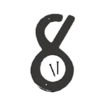 Hy-Ko Number 8 Satin Black 4"