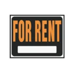 Hy-Ko Heavy Gauge For Rent Plastic Sign 15" x 19"