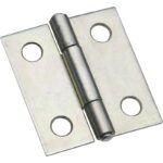 National 1-1/2" Zinc Tight-Pin Narrow Hinge (2-Pack)