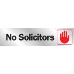 8-1/2X2 NO SOLICTOR SIGN