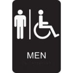 6X9 BRAILLE MEN/HND SIGN