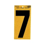 Hy-Ko Reflective Number 7 Yellow 5"