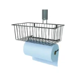 Gator Magnetics Black Magnetic Basket With Towel Holder 14 Inch