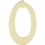 4IN SOLID BRASS NUMBER 0