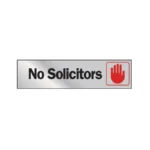 Hy-Ko No Solicitors Sign 2" x 8"