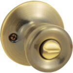 Steel Pro Antique Brass Bed & Bath Door Knob