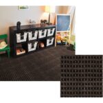 Smart Transformations 24 In. x 24 In. Espresso Mosaic Carpet Tile (15-Pack)