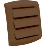 Imperial 4" Brown Louvered Vent Cap