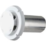 Dundas Jafine ProShield 4 In. White Plastic Dryer Vent Hood