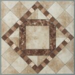 Home Impressions Travertine Mosaic 12 In. x 12 In. Vinyl Floor Tile