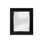 Erias Home Designs Black Framed Wall Mirror 27.5 x 23.5 Inch
