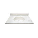 Modular Vanity Tops 31 x 22 In Dove Gray Cultured Marble Vanity Top