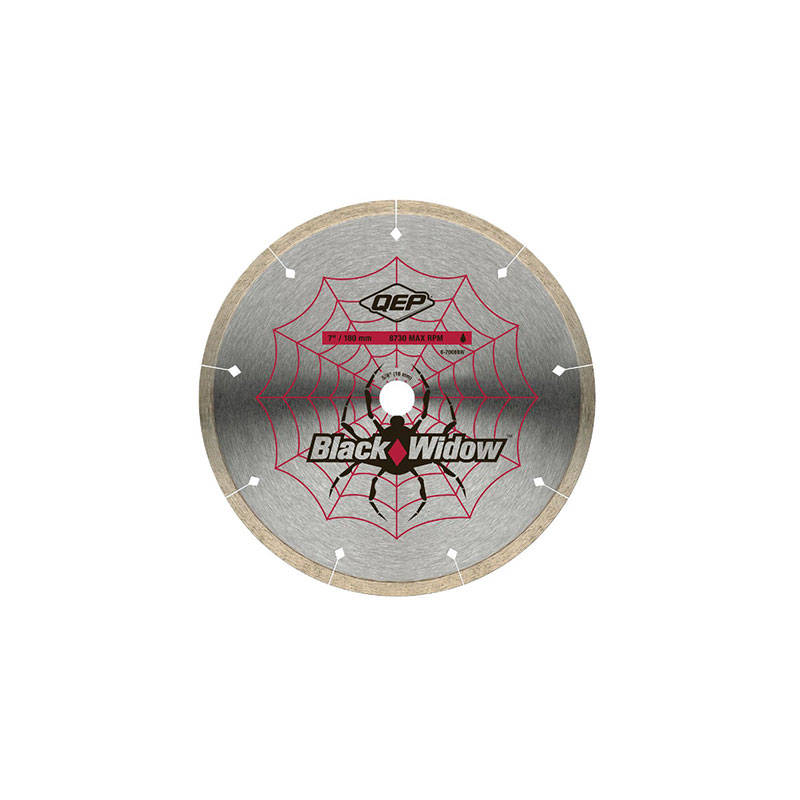 286281.jpg QEP Black Widow Wet Cut Diamond Blade 7 Inch - Image 1