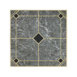 Home Impressions 12x12 Inch Blue and Gold Vinyl Floor Tile