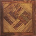 Home Impressions Wood Parquet 12 In. x 12 In. Vinyl Floor Tile