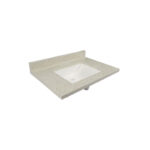 Modular Vanity Dune Cultured Marble Vanity Top with Rectangular Wave Bowl