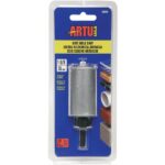 ARTU 1-3/8 In. Tungsten Carbide Grit Hole Saw with Arbor and Pilot Bit