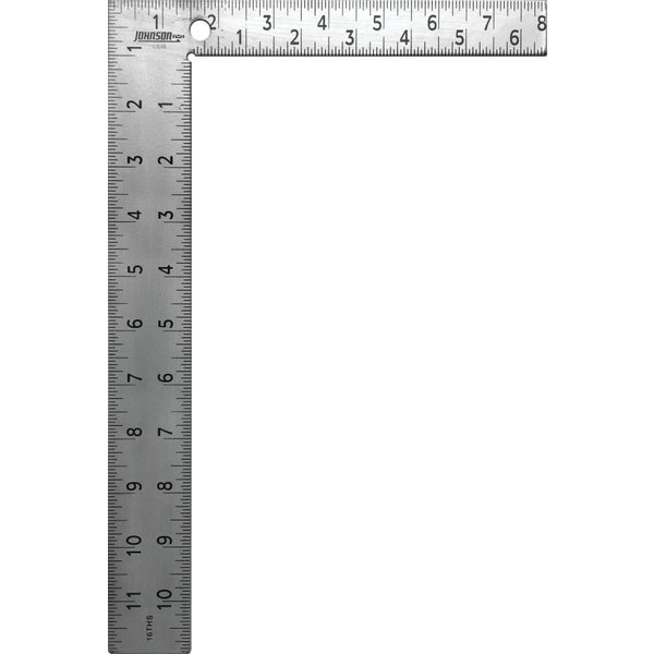 302098.jpg Johnson Level 8 In. x 12 In. Steel Professional Easy-Read Carpenter's Square - Image 1