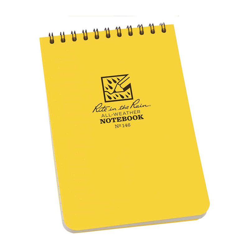 303707.jpg Rite in the Rain Yellow 50-Sheet Top Spiral Bound Memo Pad - Image 1