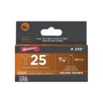 Arrow T25 Round Crown Staples, (9/16")