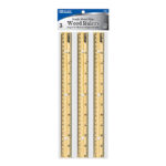 Wooden Ruler 12" (30cm) - 3/Pack