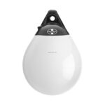 Invincible Marine 12 Inch Anchor Buoy White with Black (Deflated)
