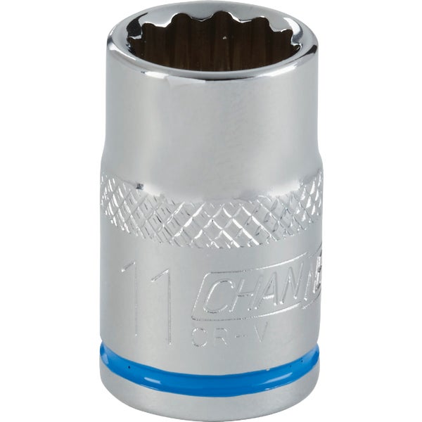 309095.jpg Channellock 3/8 In. Drive 11 mm 12-Point Shallow Metric Socket - Image 1