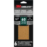 3M SandBlaster 60 Grit Coarse Sandpaper (6-Pack)