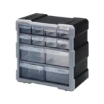 Quantum Storage 12-Drawer Clear Plastic Parts Drawer Cabinet