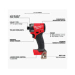 Milwaukee M18 Fuel Brushless 1/4 Inch Hex Cordless Impact Driver - Image 2
