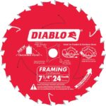 Diablo 7-1/4 In. 24-Tooth Framing Circular Saw Blade, Bulk