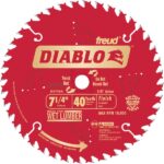 Diablo 7-1/4 In. 40-Tooth Finish Circular Saw Blade, Bulk