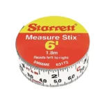 Starrett Steel Self Adhesive Measuring Tape Left-to-Right 6 Feet
