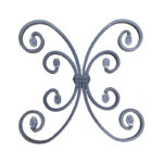 Wrought Iron Rosette (33/2), 9-13/16 Inch (D)