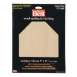 Do it Best Bare Wood 9 In. x 11 In. 220 Grit Extra Fine Sandpaper (5-Pack)