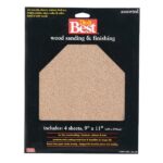 Do it Best Bare Wood 9 In. x 11 In. 220/150/100/60 Grit Assorted Grade Sandpaper (5-Pack)