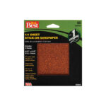 Do it Best Stick-On 60 Grit 1/4 Sheet Power Sanding Sheet 5Pk
