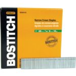 Bostitch 18-Gauge Galvanized Finish Staple, 7/32 In. x 1 In. (5000 Ct.)