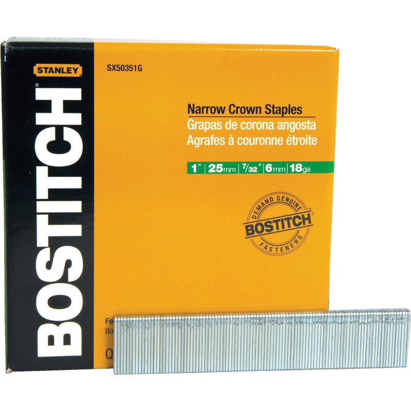 thumbnail image 2 of SX50357/8G Bostitch Narrow Crown Finish Staple 2 of 9