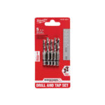 Milwaukee Shockwave SAE Impact Drill Tap Bit 5 Piece Set
