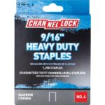 Channellock No. 4 Heavy-Duty Narrow Crown Staple, 9/16 In. (1250-Pack)