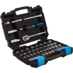 Channellock Standard and Metric 1/4 In. and 3/8 In. Ratchet & Socket Set (63-Piece)