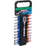 Channellock Standard/Metric 1/4 In. Ratchet & Socket Set (22-Piece)