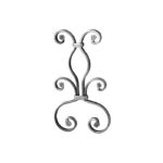 Wrought Iron Snap-On (35/2), 7-7/8 Inch (W) X 13-9/16 Inch (H)