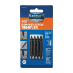 Century Drill and Tool Damaged Screw Remover Set 4 Pieces