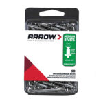 Arrow 3/16x1/4 Inch Medium Aluminum Rivet 50 count