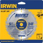 Irwin Marathon 5-3/8 In. 24-Tooth Framing/Ripping Circular Saw Blade